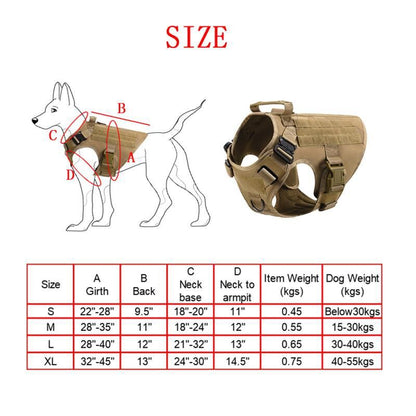 Chaleco de Entrenamiento para Perros - Set de Batalla de 6 Piezas