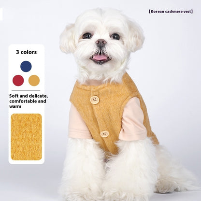 Suéter de Algodón para Perros Pequeños – Estilo Coreano de Invierno