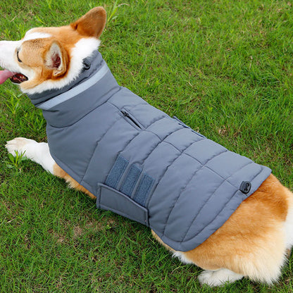 Abrigo para Perros y Gatos - Ropa de Invierno Calentita para Mascotas - Tallas S, M, L, XL - Colores Gris y Rosa