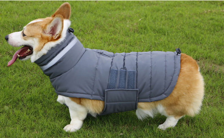 Abrigo para Perros y Gatos - Ropa de Invierno Calentita para Mascotas - Tallas S, M, L, XL - Colores Gris y Rosa